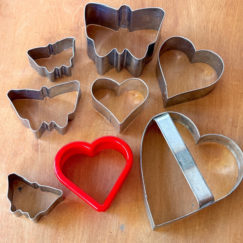 Heart, Butterfly Cookie Cutter Set of 8